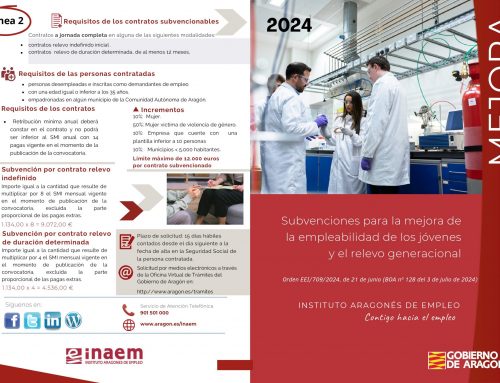 Subvenciones para la contratación de jóvenes y para el relevo generacional-Programa MEJORA.